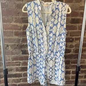 Rebecca Taylor Blue and White Romper